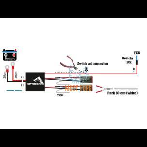 Wiring kit 2xDTP4 CAN 12-24V 2x135W 24V 2x270W