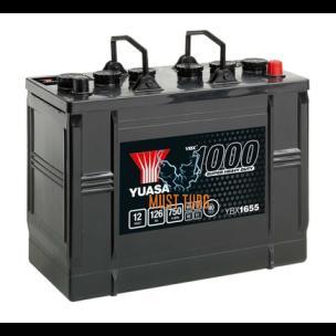 Truck battery 126Ah 750A SHD 12V 347X174X285 -/+ Yuasa YBX1655