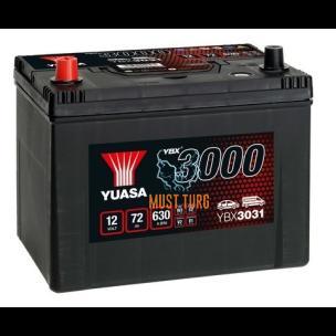 Battery 72Ah 630A 12V +/- 260x175x225 SMF YBX3031 Yuasa