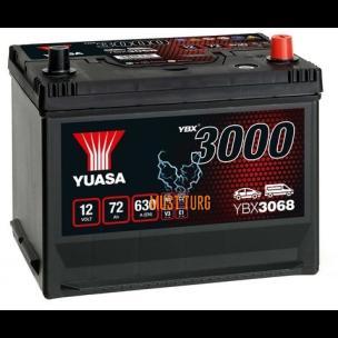 Aku 72Ah 630A 12V -/+ 260x174x223 SMF YBX3068 Yuasa