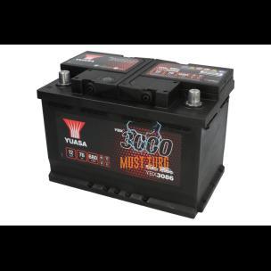 Battery 76Ah 680A 12V +/- 278x175x190 SMF YBX3086 Yuasa