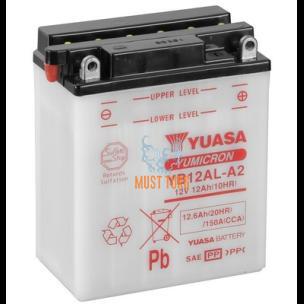 Motorcycle battery 12V 12Ah 150A 134x80x160mm -/+ YB12AL-A2 Yuasa