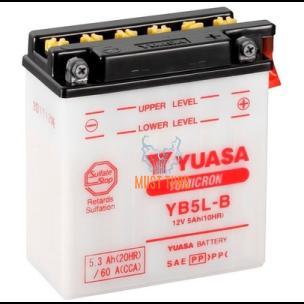 Motorcycle battery 12V 5Ah 60A 121x60x130mm -/+ YB5L Yuasa