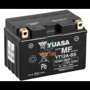 Mootorratta aku AGM 12V 10Ah 175A 150x87x105mm +/- YT12A-BS Yuasa