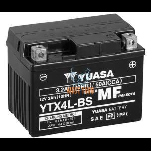 Mootorratta aku AGM 12V 3Ah 50A 114x71x86mm -/+ YTX4L-BS Yuasa